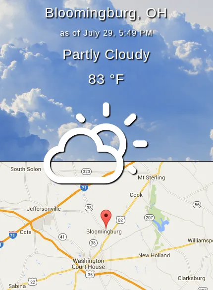 Free Code Camp Local Weather Zipline