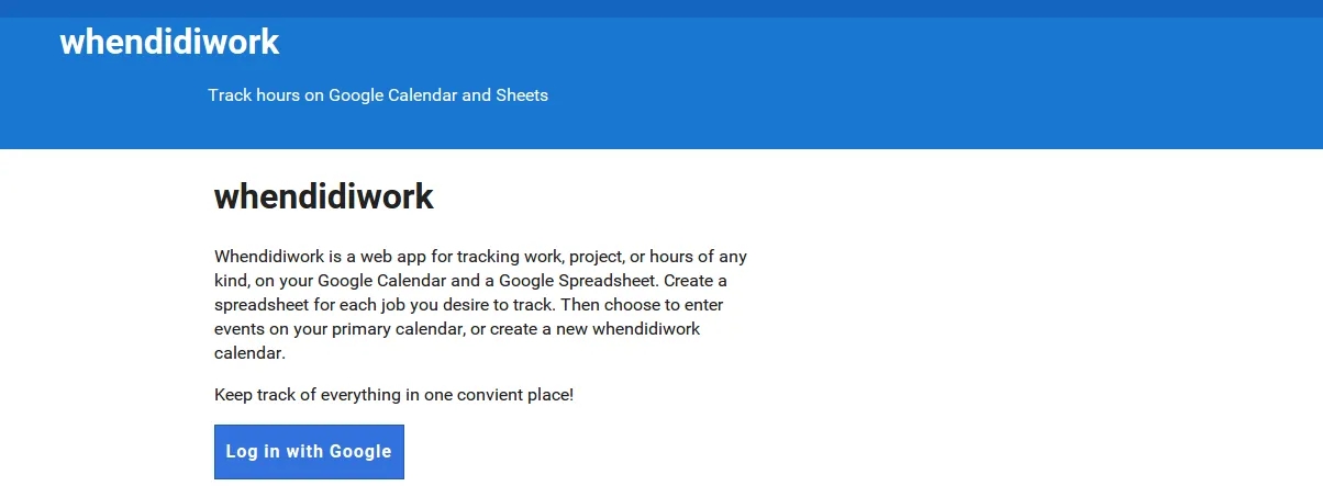 whendidiwork.com login