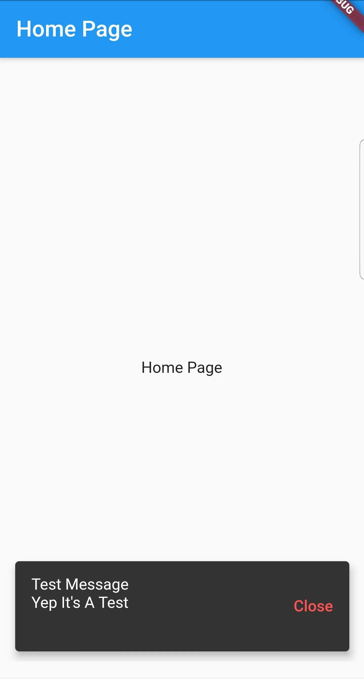 Firebase Messaging Snackbar