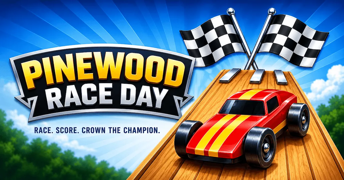 Pinewood Race Day banner