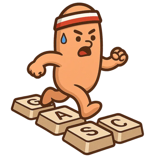 Chubs running across the keys